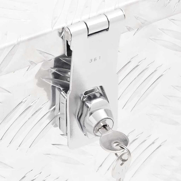 vidaXL Aufbewahrungsbox Aluminiumkoffer Aluminiumbox Lagerbox Lagerkiste Transportkoffer Transportki