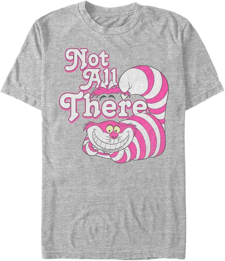 Disney Unisex Alice in Wonderland All There Organic Short Sleeve T-shirt M Melange Grey, M Melange G