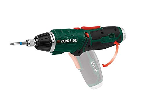 PARKSIDE® Akkuschrauber PSSA 4 A1 | LED-Licht | USB-Ladegerät | im Koffer + Bit-Set Zubehör