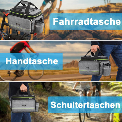 Lixada Fahrradtaschen für Gepäckträger, Fahrrad Gepäckträgertasche, Wasserdicht Fahrrad Sitz Tasche