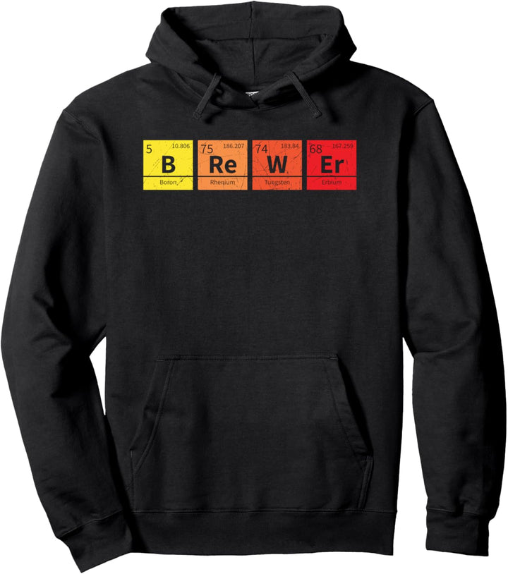 Periodic Brewer Nerd Bierbrauen Geschenk für Braumeister Pullover Hoodie