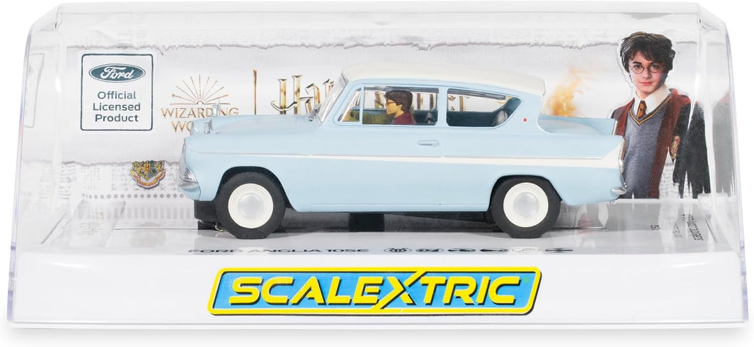 Scalextric C4504 1:32 Ford Anglia 105E Harry Potter HD - Slotcar, Rennbahn, Auto für Rennbahn, Rennb