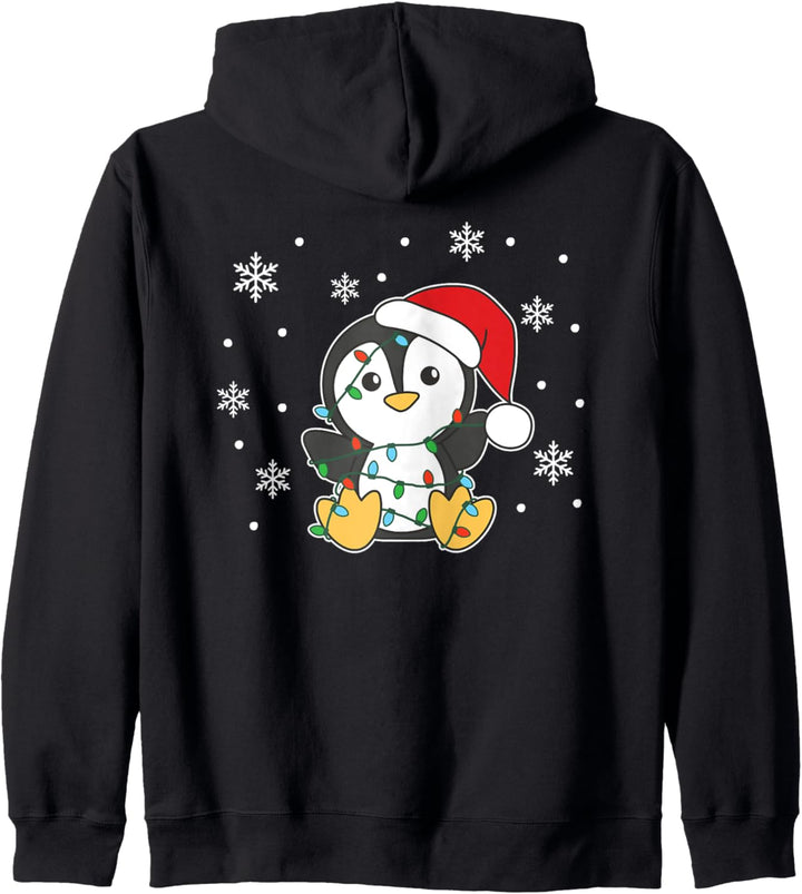 Pinguin Fröhliche Weihnachten Winter Pinguine Weihnachten Kapuzenjacke