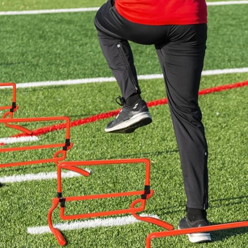 lyrlody Fussballhürde, 5 Stück Verstellbare Hürden Trainingshilfe Fussball Hürden Fussball-Trainings