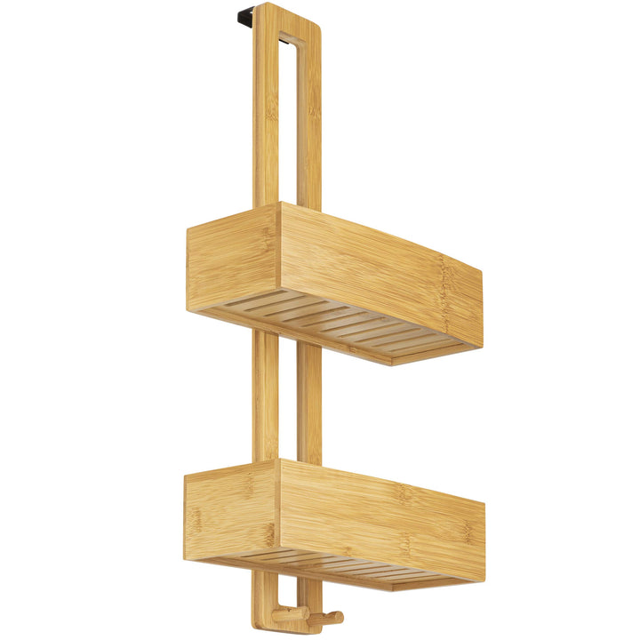 ONVAYA® Duschregal ohne Bohren | aus Bambus | Badregal zum Hängen | Duschablage aus Holz | Hängerega