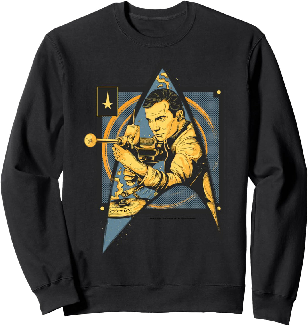 Star Trek: The Original Series Kirk Vintage Starfleet Poster Sweatshirt