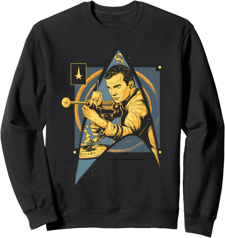 Star Trek: The Original Series Kirk Vintage Starfleet Poster Sweatshirt
