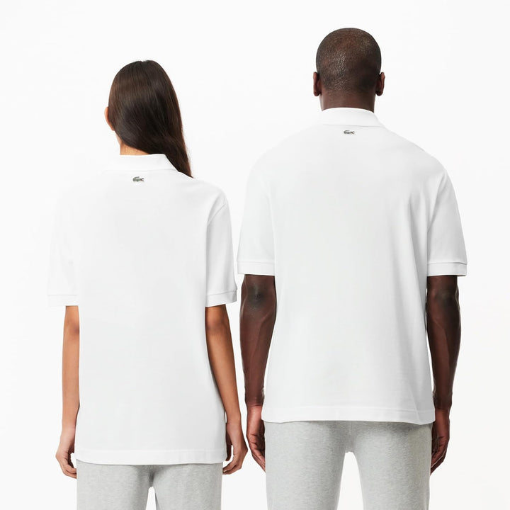 Lacoste Unisex Polohemd XS Weiss, XS Weiss