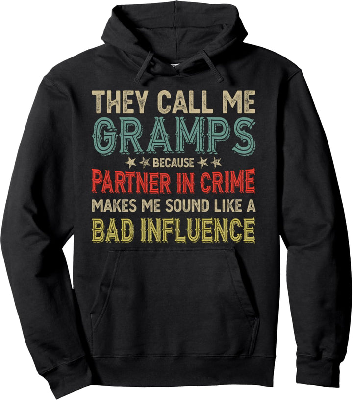 Herren-Gramps Partner in Crime Influence Vatertag Pullover Hoodie