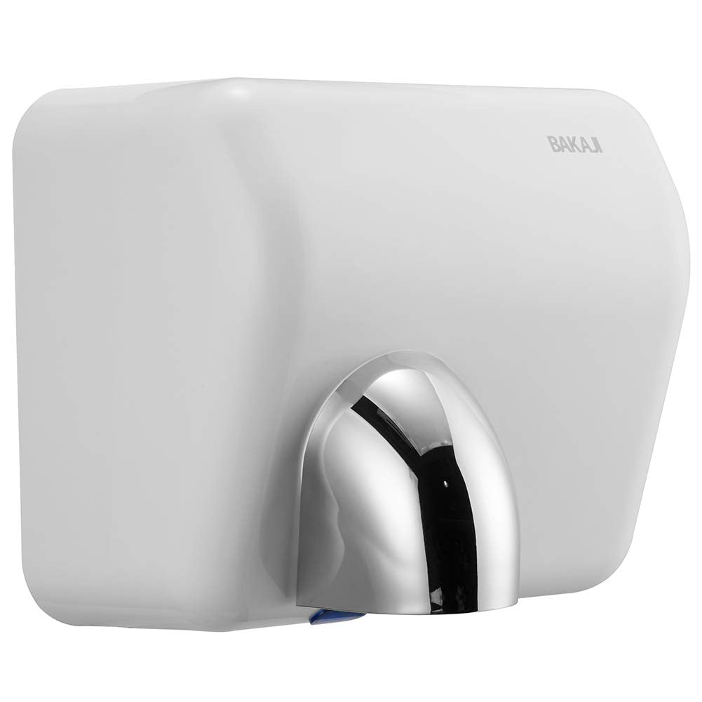 Bakaji Secador de Manos Eléctrico Automático secador de Aire Caliente de Pared - Baño Rápido con Sen