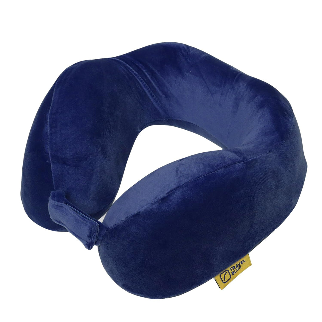 Travel Blue Reisekissen Memory Foam - Bequemes Memory Foam Kissen mit weichem Bezug, hervorragende K