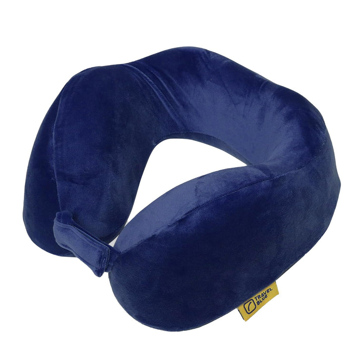 Travel Blue Reisekissen Memory Foam - Bequemes Memory Foam Kissen mit weichem Bezug, hervorragende K
