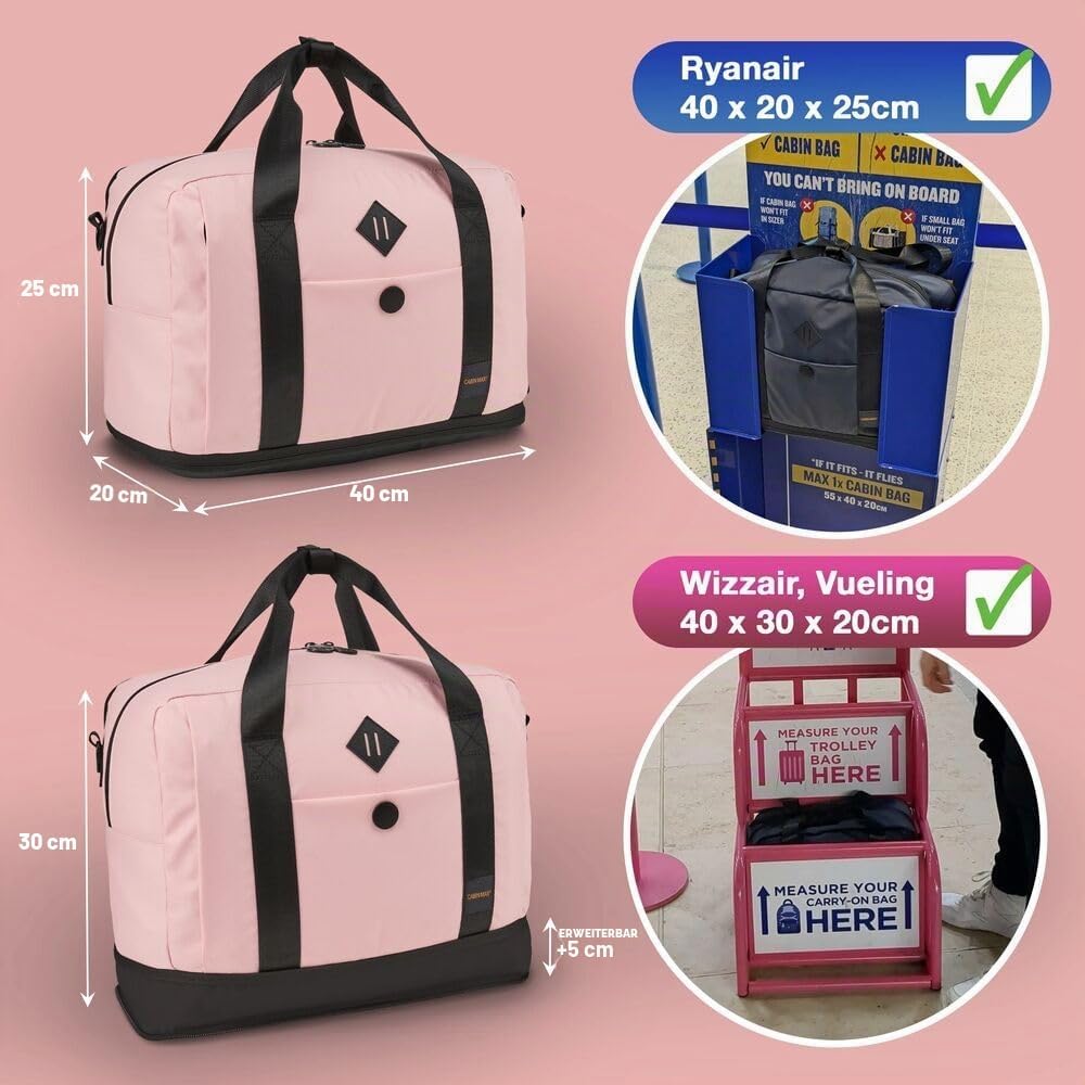 Cabin Max Handgepäck Rucksack Reiserucksack Ryanair Handgepäck 40x30x20 24L 24L-40x30x20cm Marshmall