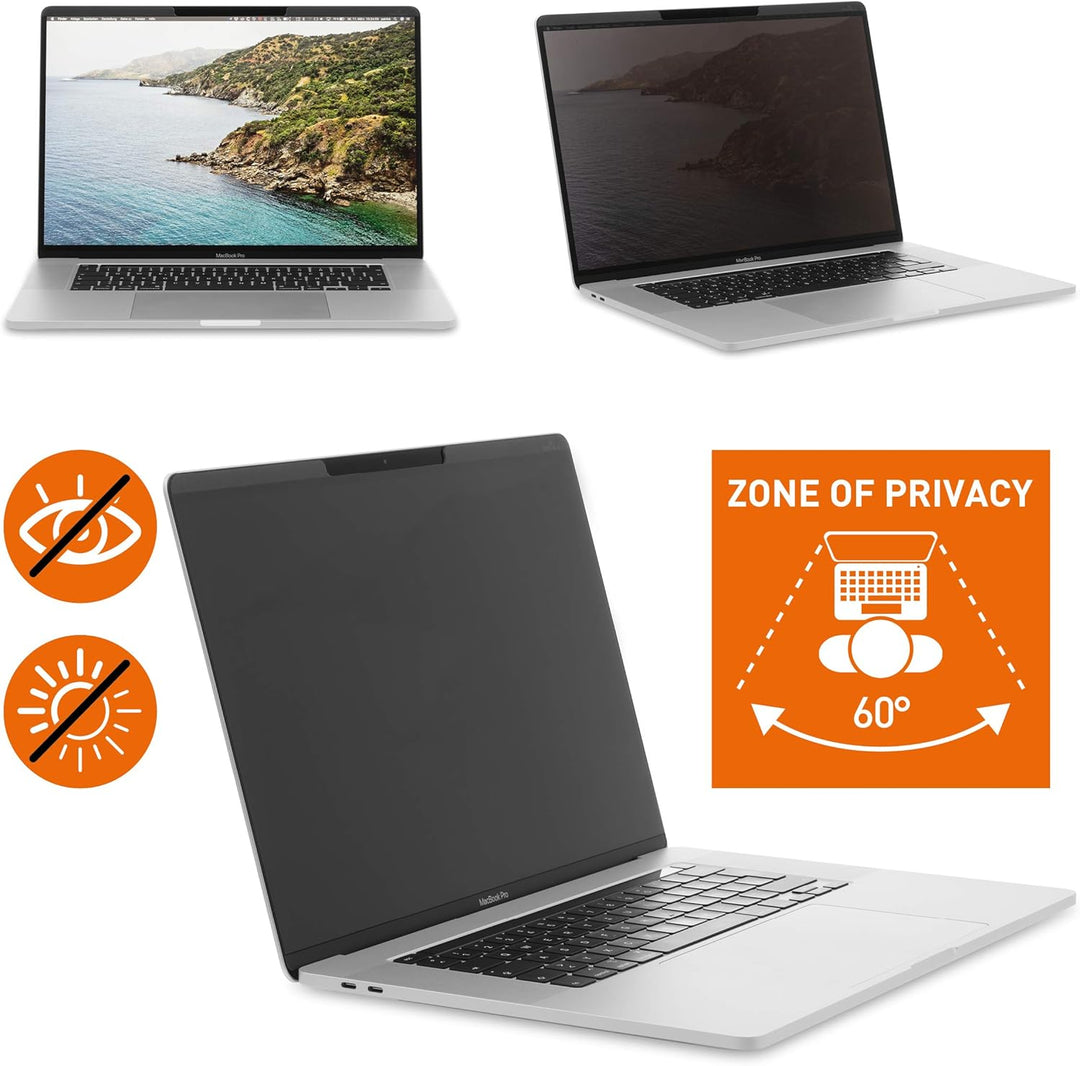 Durable Blickschutzfilter für MacBook Pro® 16 2021, magnetische Befestigung, inkl. Tasche und Reinig