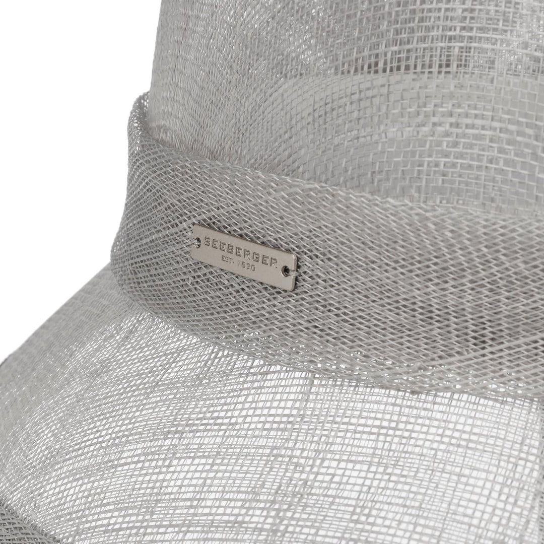Seeberger Valeska Sinamay Strohhut Damenhut Sommerhut Strohglocke (One Size - grau)