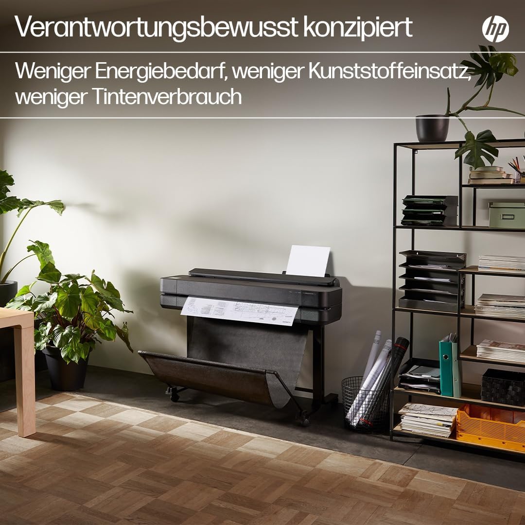 HP DesignJet T250 24 Zoll (61 cm 5HB06D), Grossformatdrucker, Plotter, Standard A4-A1, 76 A1-Drucke/