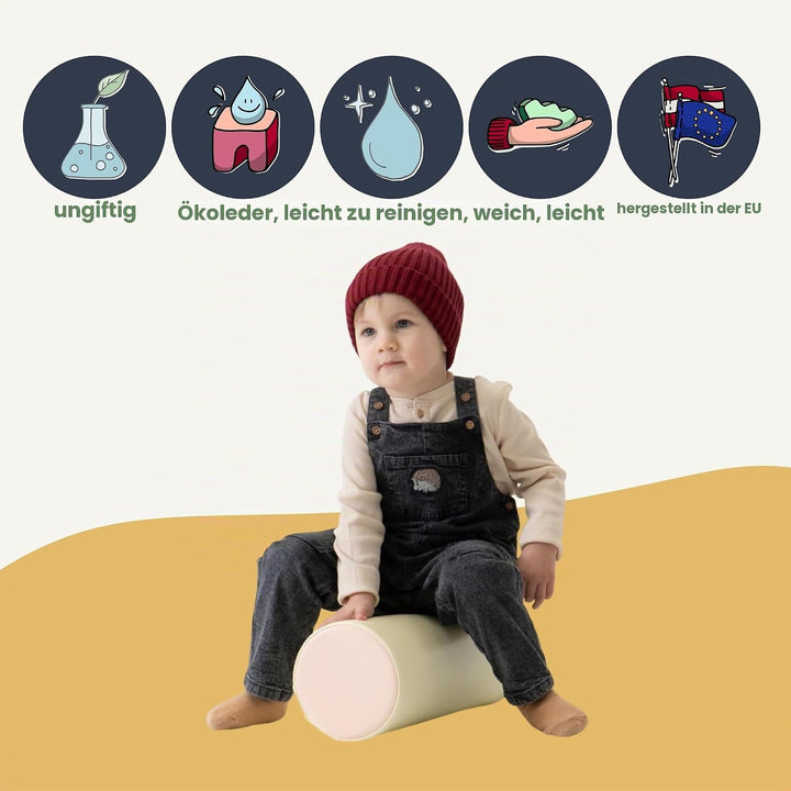 IGLU Soft Play Shape Cilinder Schaumstoffblock für Krabbel- und Kletterentwicklung für Baby und Klei
