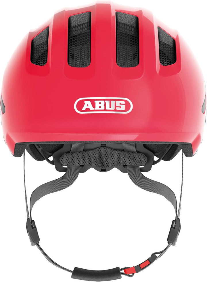 ABUS Kinderhelm Smiley 3.0 - Fahrradhelm mit tiefer Passform, kindergerechten Designs & Platz für ei