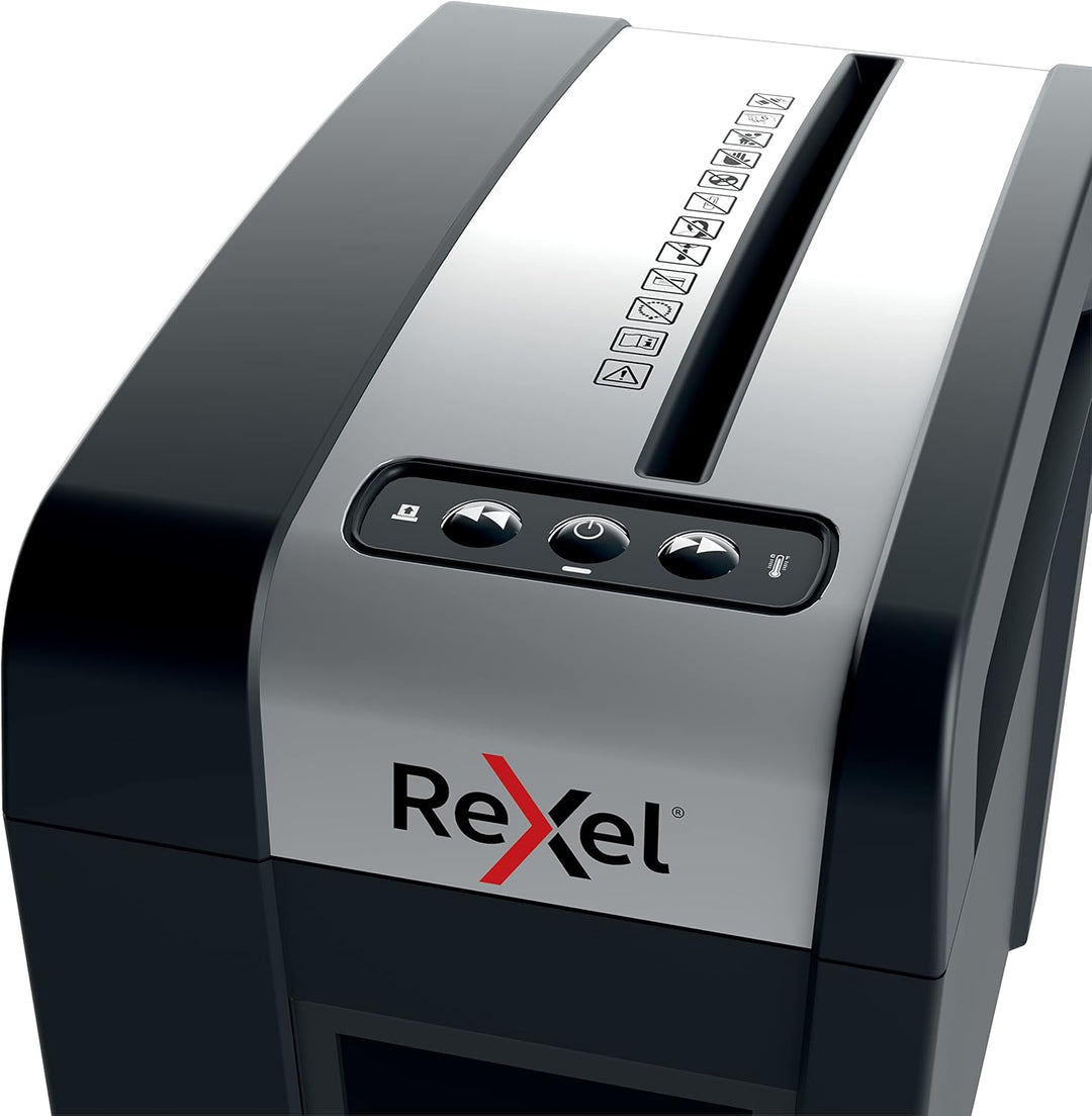 Rexel MC3-SL Slimline Whisper-Shred™ Aktenvernichter, Mikroschnitt, schreddert bis zu 3 Seiten, Sich