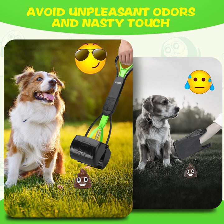 Nobleza Raccoglitrice per cani 60 cm Raccogli Cacche per Cane Portatile Pieghevole Dog Poop Scooper