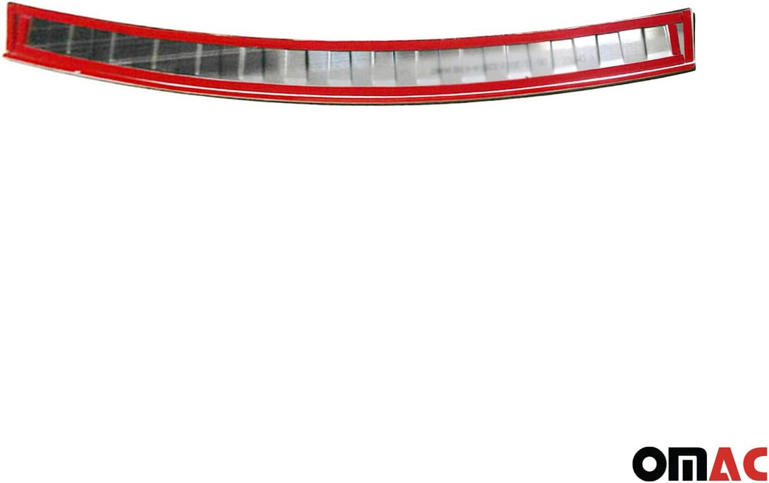 OMAC Ladekantenschutz Stossstangenschutz kompatibel mit Audi A4 Avant 2007-2015 Chrom Gebürstet Edel