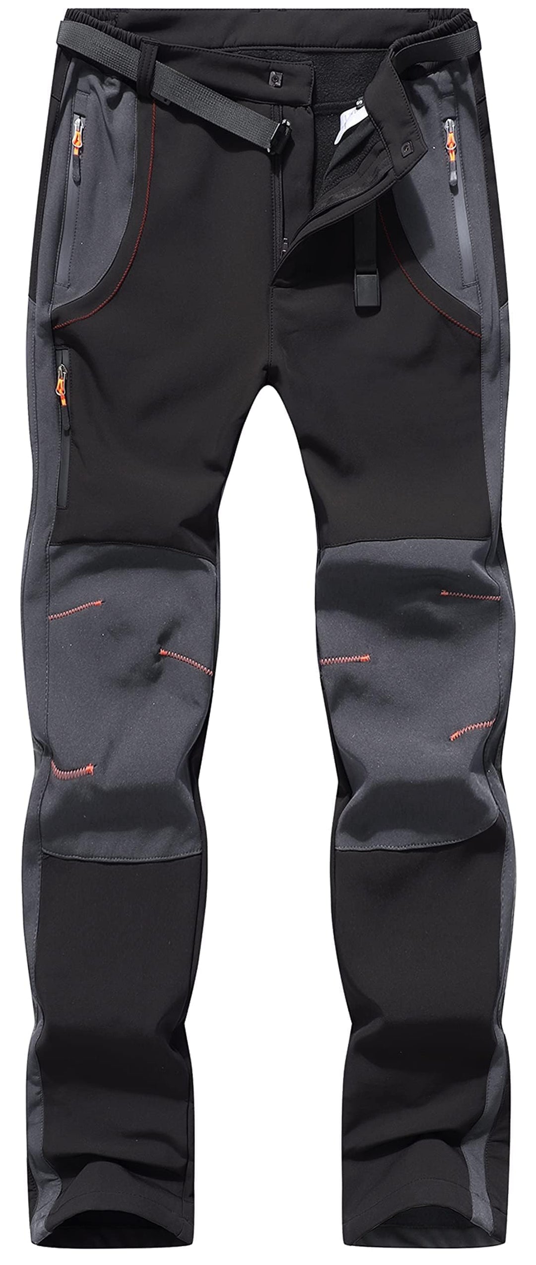BenBoy Herren Wanderhose Wasserdicht Softshellhose Outdoorhose Winddicht Warm Gefüttert Skihose Snow