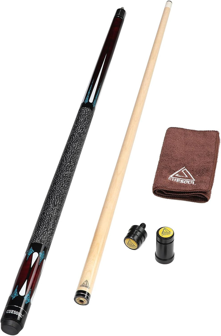 CUESOUL 58 Zoll 19 1/2 Oz Jointed Maple Billiard-Lache-Stichwort CSTB005U 11.5MM Queue Spitzen, CSTB