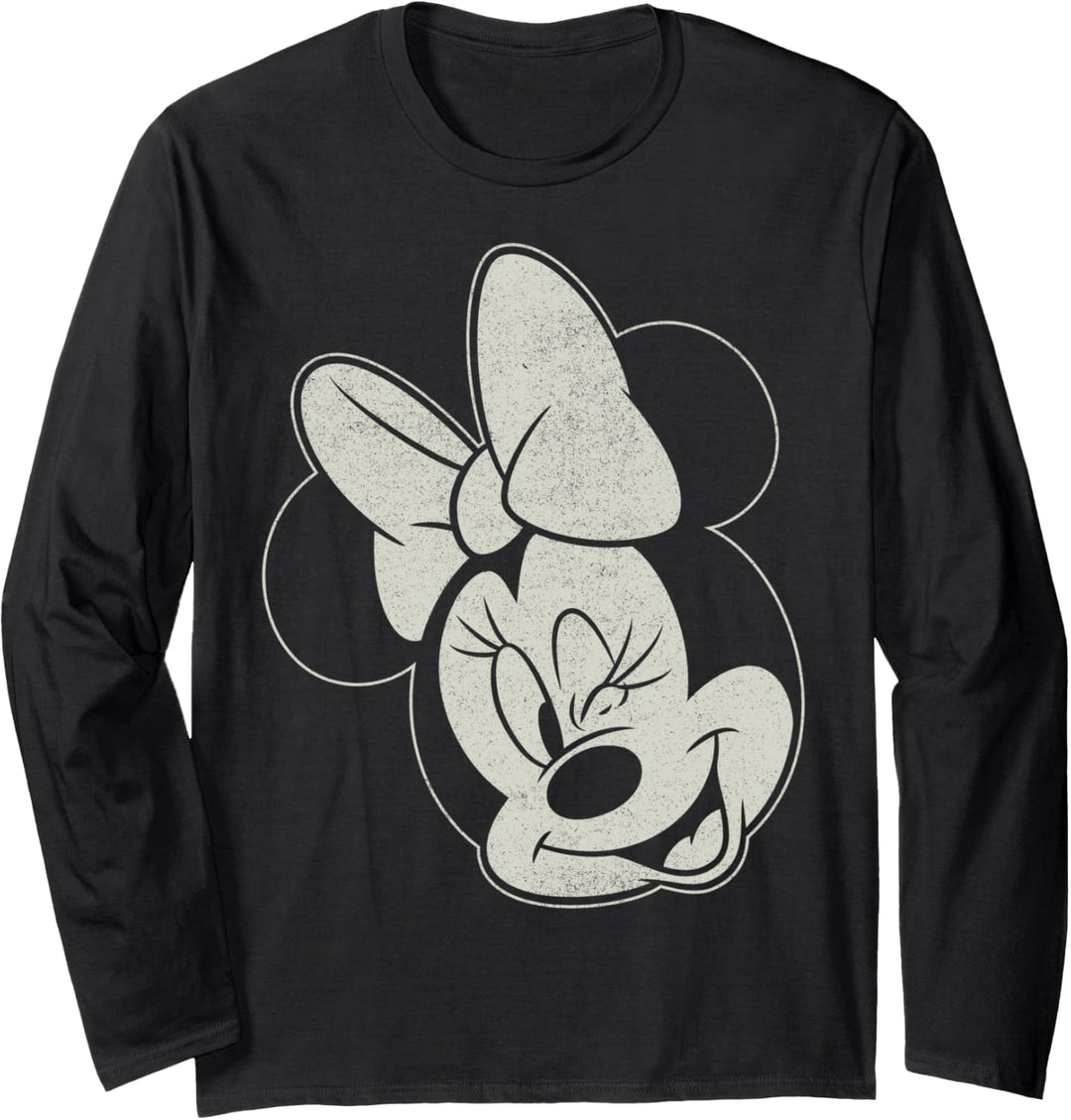 Disney Mickey & Friends Minnie Wink Face Langarmshirt