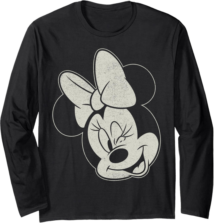 Disney Mickey & Friends Minnie Wink Face Langarmshirt