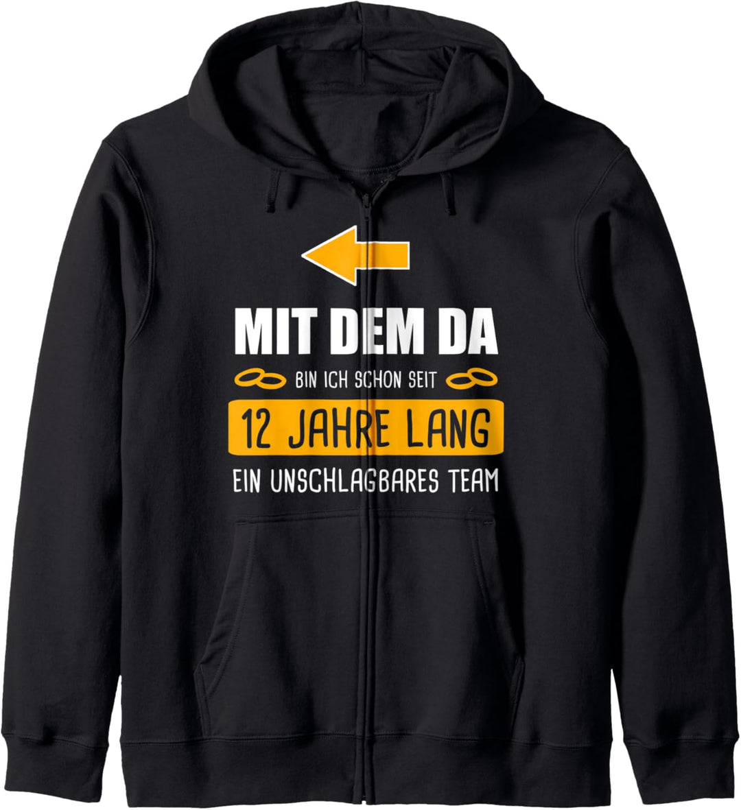Nickelhochzeit Nickel 12.Hochzeitstag Ehefrau 12 Jahre Kapuzenjacke