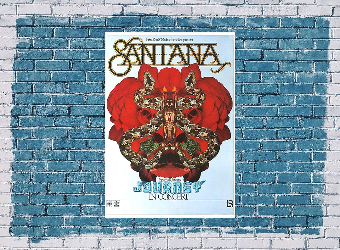 Santana - Amigos, 1976 » Konzertplakat/Premium Poster | Live Konzert Veranstaltung | DIN A1 «