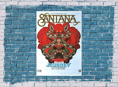 Santana - Amigos, 1976 » Konzertplakat/Premium Poster | Live Konzert Veranstaltung | DIN A1 «