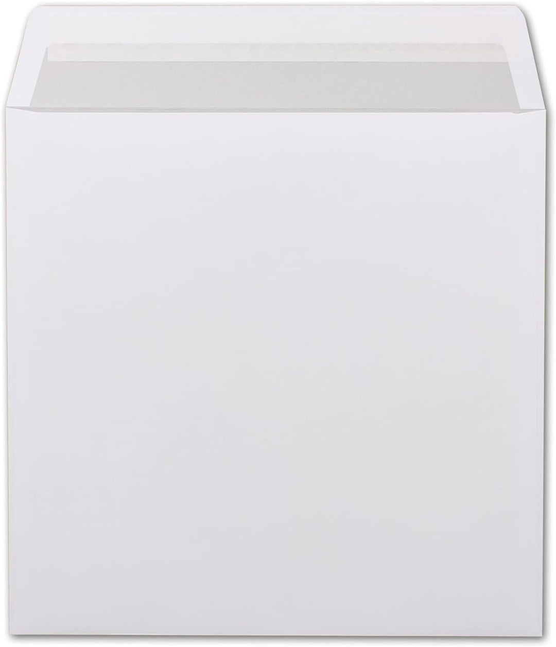 Briefumschläge Quadratisch 220 x 220 mm - Weiss mit grauem Innendruck - 75 Stück - EXTRA QUALITÄT -
