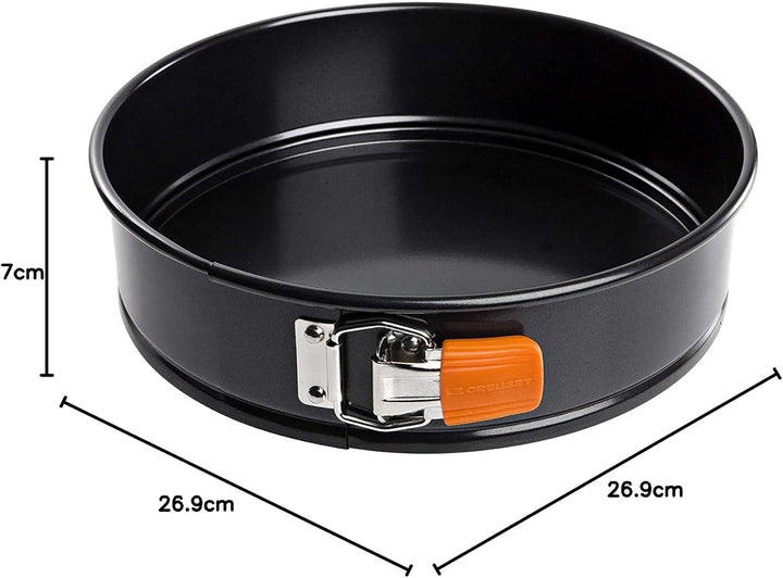 Le Creuset Antihaft Springform, Rund, Ø 26 cm, Sauerteigbeständig, Aus Karbonstahl gefertigt, Anthra