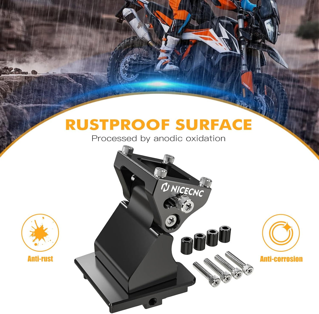 NICECNC Schwarz GPS Mount Einstellbarer GPS Mount Halter Ständer Compatible with Husqvarna Norden 90