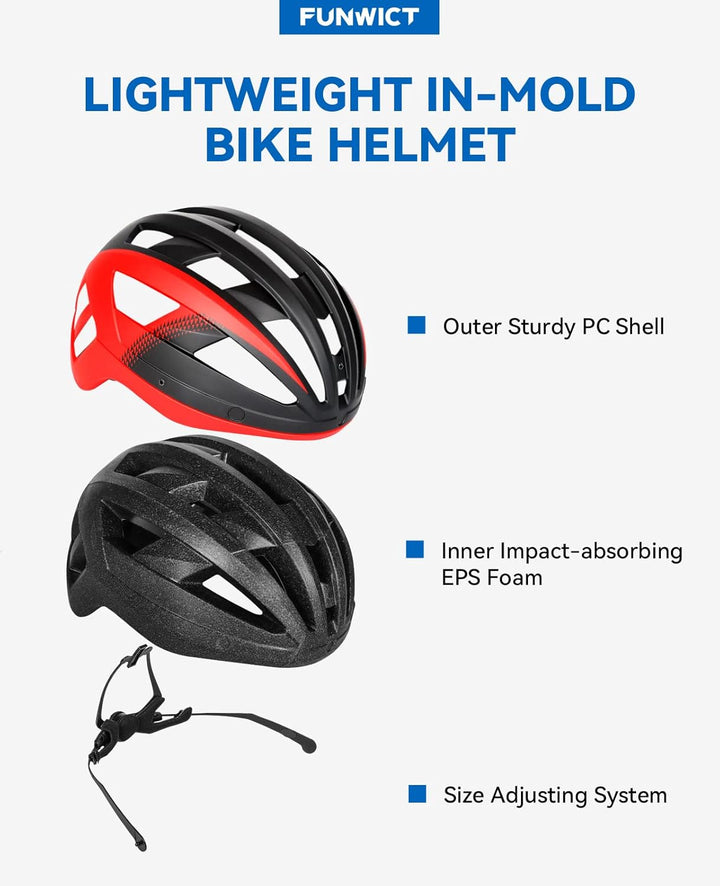 Fahrradhelm mit Visier für Herren Damen, Leichte Fahrradhelm mit Magnetischem Brille und USB-Aufladu