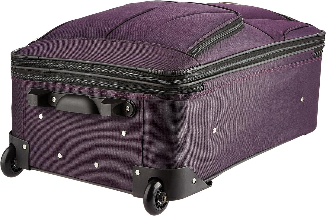 Rockland Fashion Softside Gepäck-Set, aufrecht stehend, Violett, 2-Piece Set (14/19), Fashion Softsi