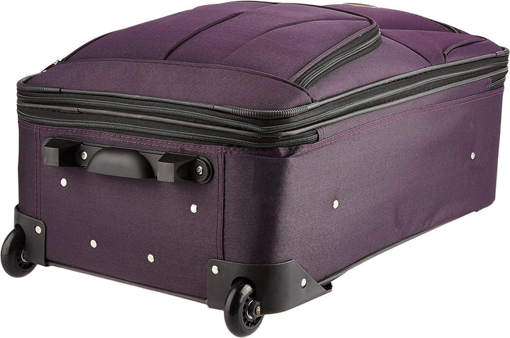 Rockland Fashion Softside Gepäck-Set, aufrecht stehend, Violett, 2-Piece Set (14/19), Fashion Softsi