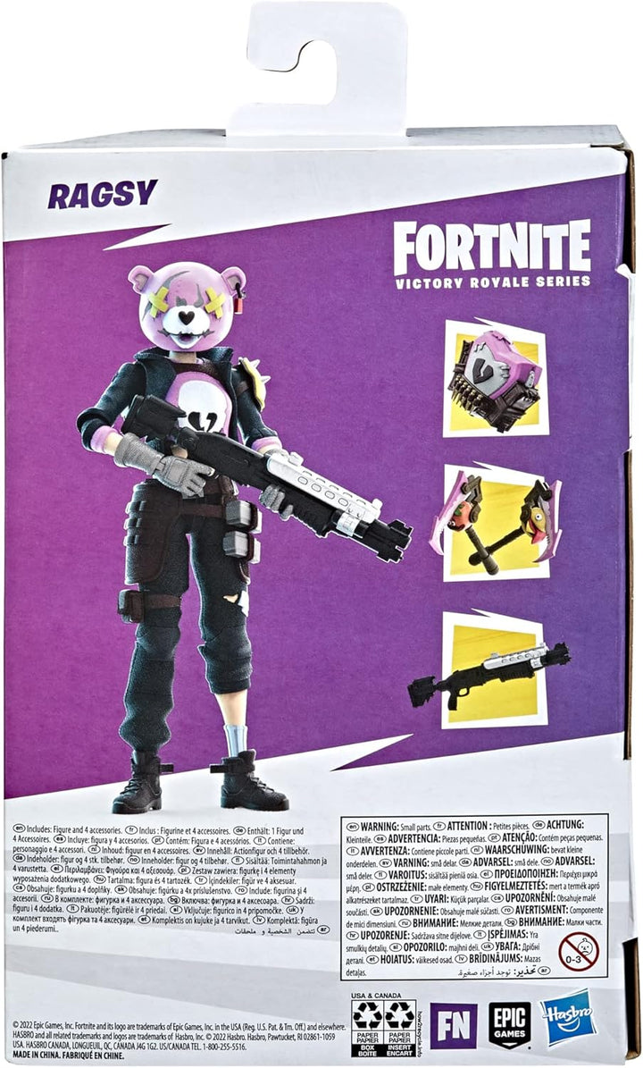 Hasbro Fortnite Victory Royale Series Ragsy 15 cm grosse Action-Figur zum Sammeln mit Accessoires, a