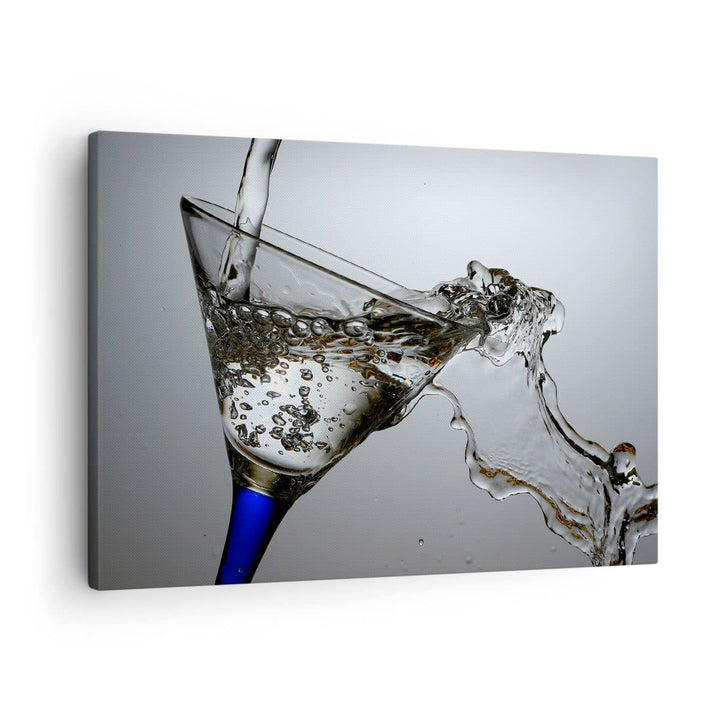 Bilder auf Leinwand Funkeln trinken glas Leinwandbild mit Rahmen 70x50cm Wandbilder Dekoration Wohnz