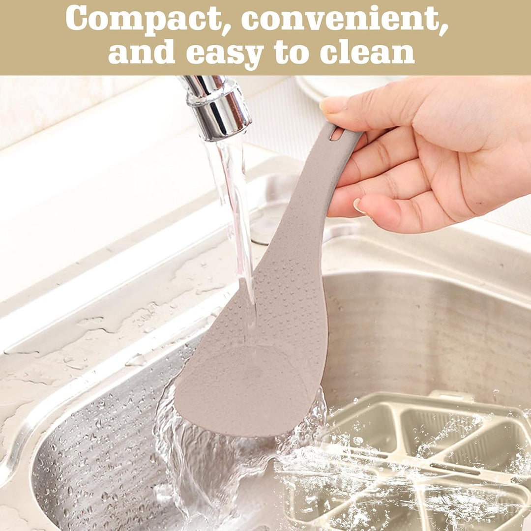 Onigiri Form Sushi Onigiri Mold 2 Stück Onigiri Maker 6-in-1, Onigiri Form mit 2 Reislöffel, Sushi F