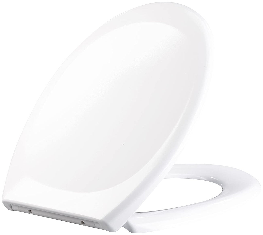 BadeStern Toilettenbrille: Universal-WC-Sitz, O-Form, Absenkautomatik, antibakteriell beschichtet (K