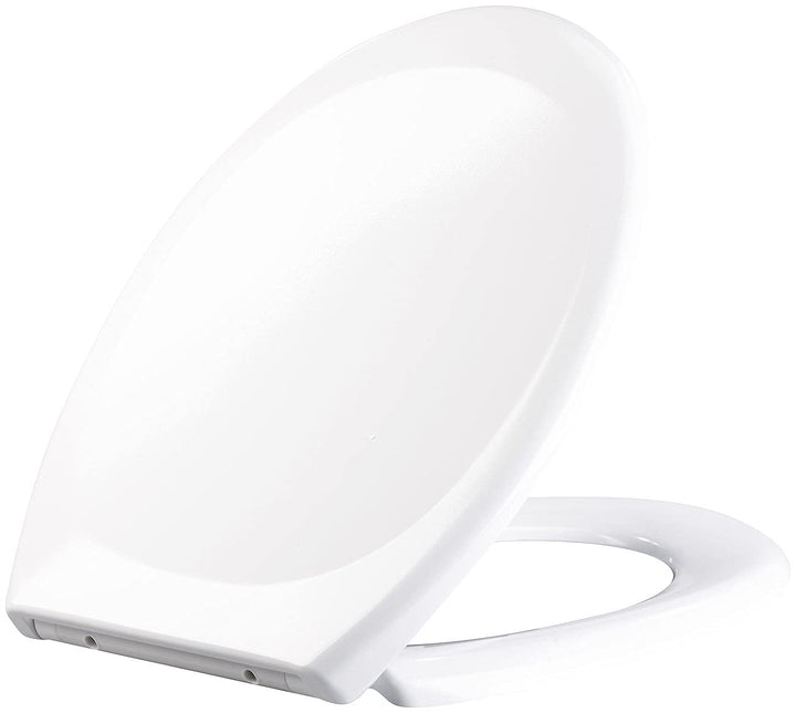 BadeStern Toilettenbrille: Universal-WC-Sitz, O-Form, Absenkautomatik, antibakteriell beschichtet (K
