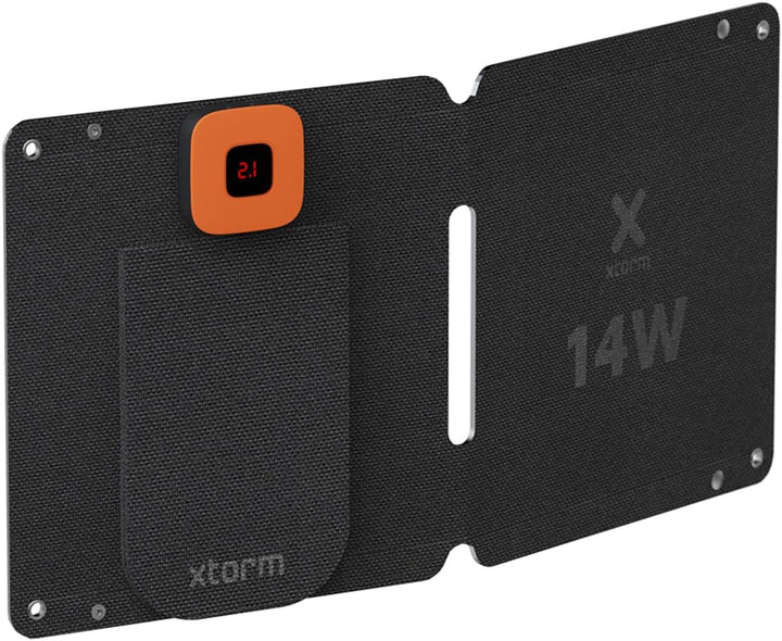 Xtorm SolarBooster, 14W Solarmodul, Tragbares Solarpanel, Outdoor, Nachhaltig, Solarenergie, Flexibe