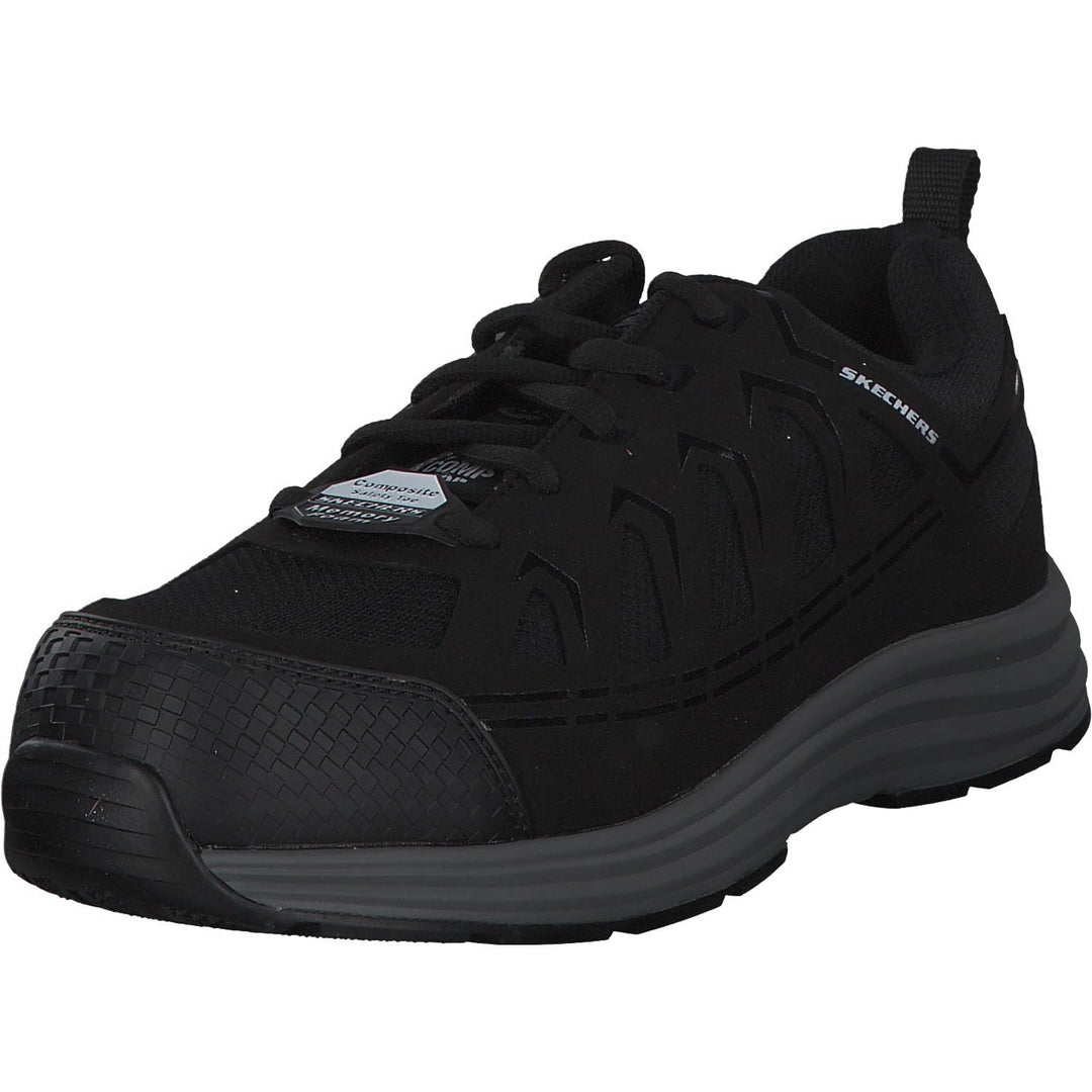 Skechers Herren Malad Ii ESD Composite Safety Toe BAU-Schuhe 39.5 EU Schwarz, 39.5 EU Schwarz