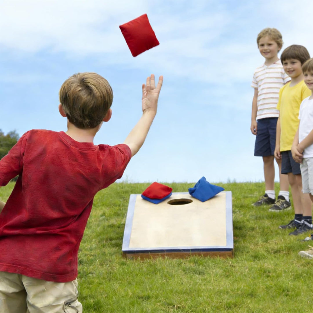 10 Stück Cornhole Säckchen 10X10cm,Bean Bag Wurfspiel Set für Kinder,Fun Sports Games Sitzsack für P