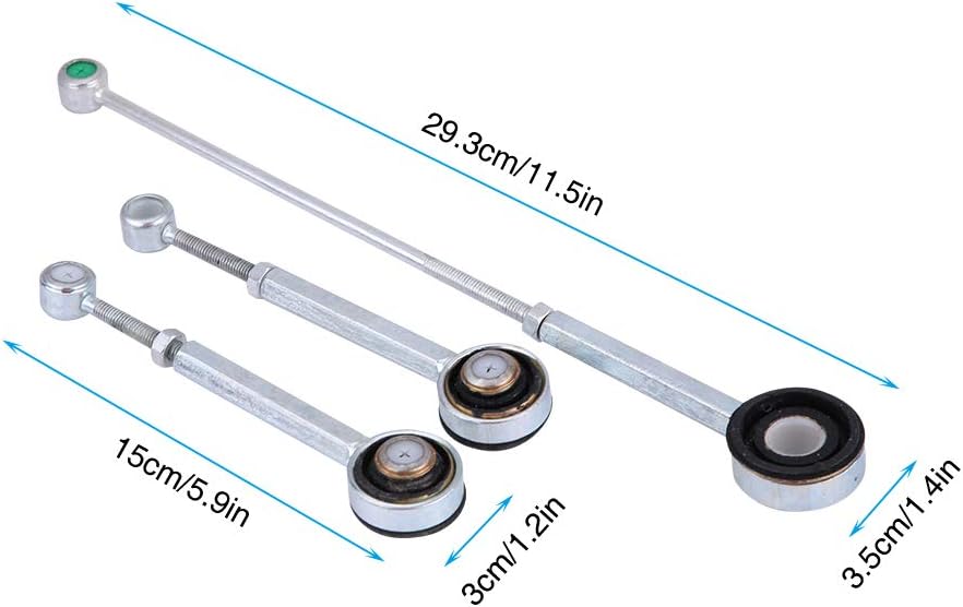 Keenso Auto Schaltgestänge, 3 Stk./Set Auto Schaltknüppel Gestänge Getriebe Kit Schaltanschlussstang