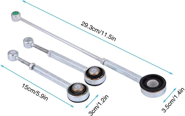 Keenso Auto Schaltgestänge, 3 Stk./Set Auto Schaltknüppel Gestänge Getriebe Kit Schaltanschlussstang