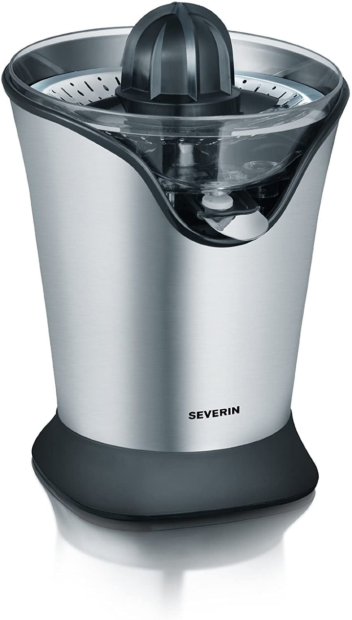SEVERIN S73534 CP3534 Citruspresse (85 W, mit 2 Presskegeln) edelstahl