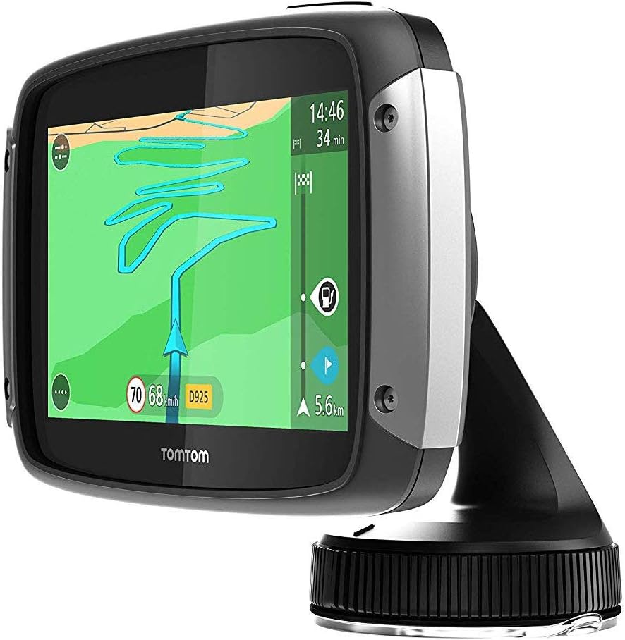TomTom Rider Autohalterung für alle TomTom Rider Modelle inklusive USB Auto-Schnellladegerät und Kab
